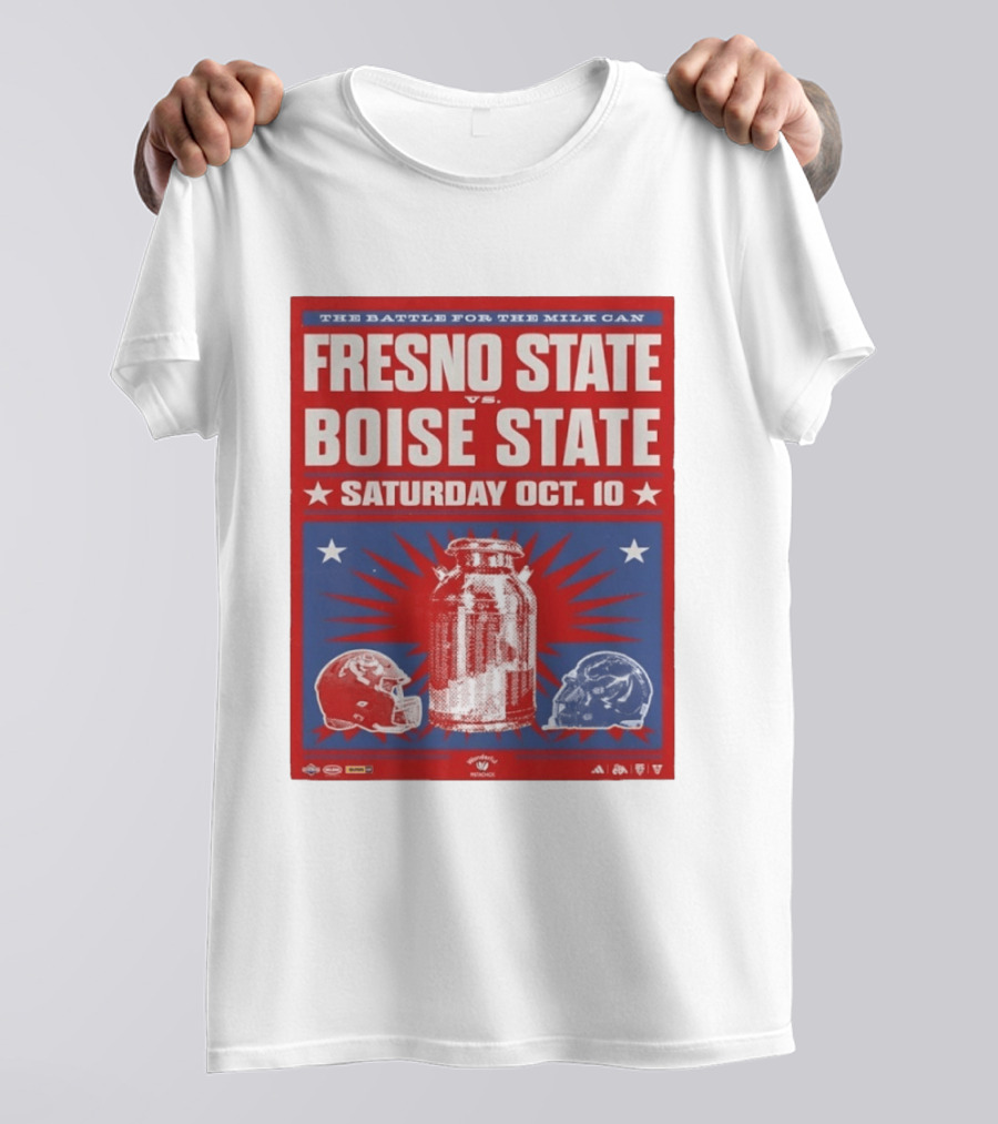 The Battle For The Milk Can Fresno State Vs Boise State Saturday Oct 10 T-Shirt
