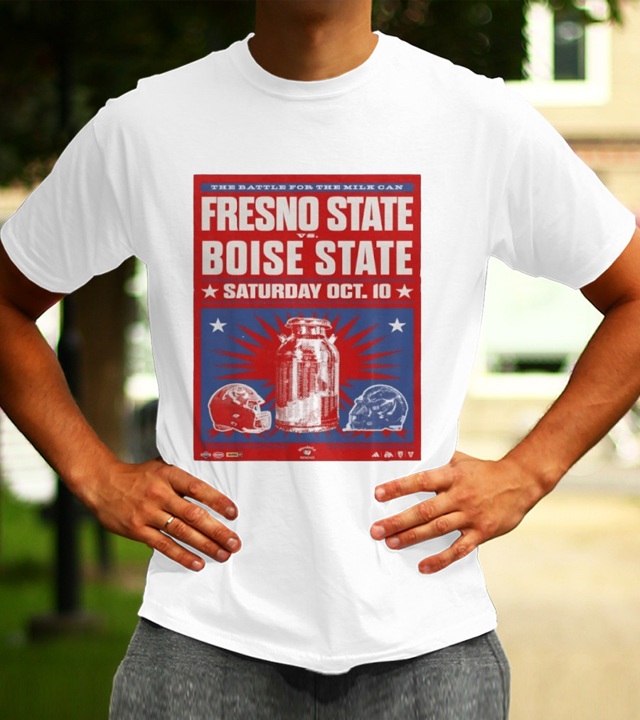 The Battle For The Milk Can Fresno State Vs Boise State Saturday Oct 10 T-Shirt