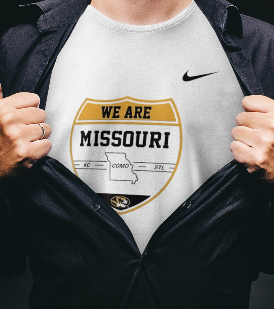 Missouri Tigers We Are KC COMO STL Shield Nike T-Shirt