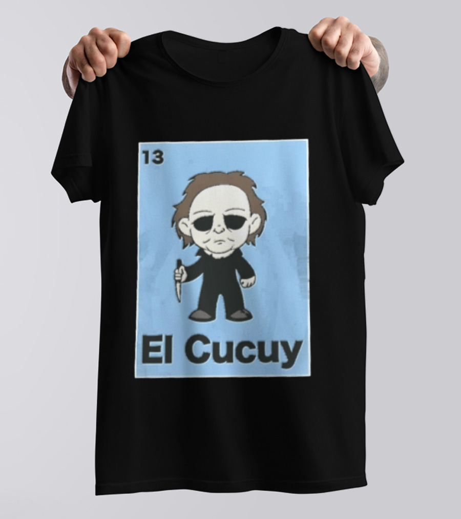 13 El Cucuy Michael Myers Chibi Holding Knife T-Shirt