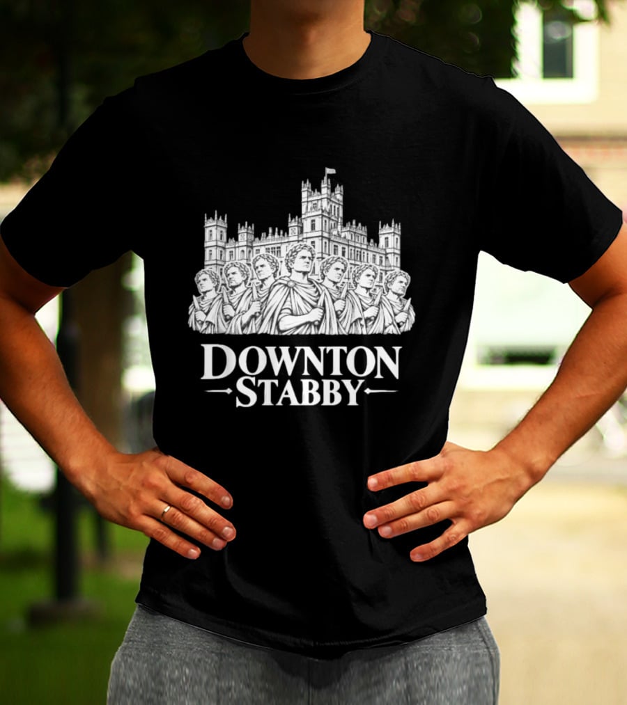 Roman Downton Stabby Julius Caesar Assassins Ancient Rome T-Shirt