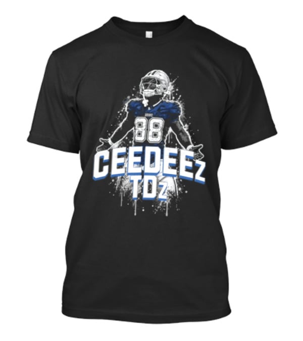Ceedeez TDz Football Player Retro Title T-Shirt