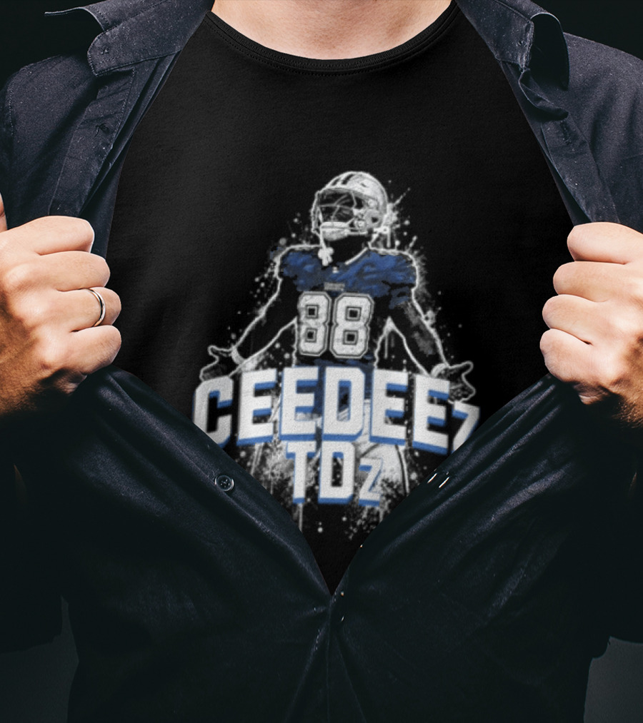 Ceedeez TDz Football Player Retro Title T-Shirt