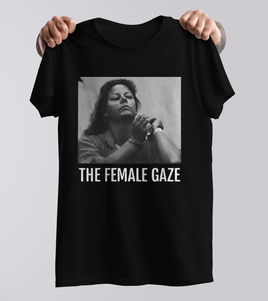 The Female Gaze Aileen Wuornos Handcuffed Monochrome T-Shirt