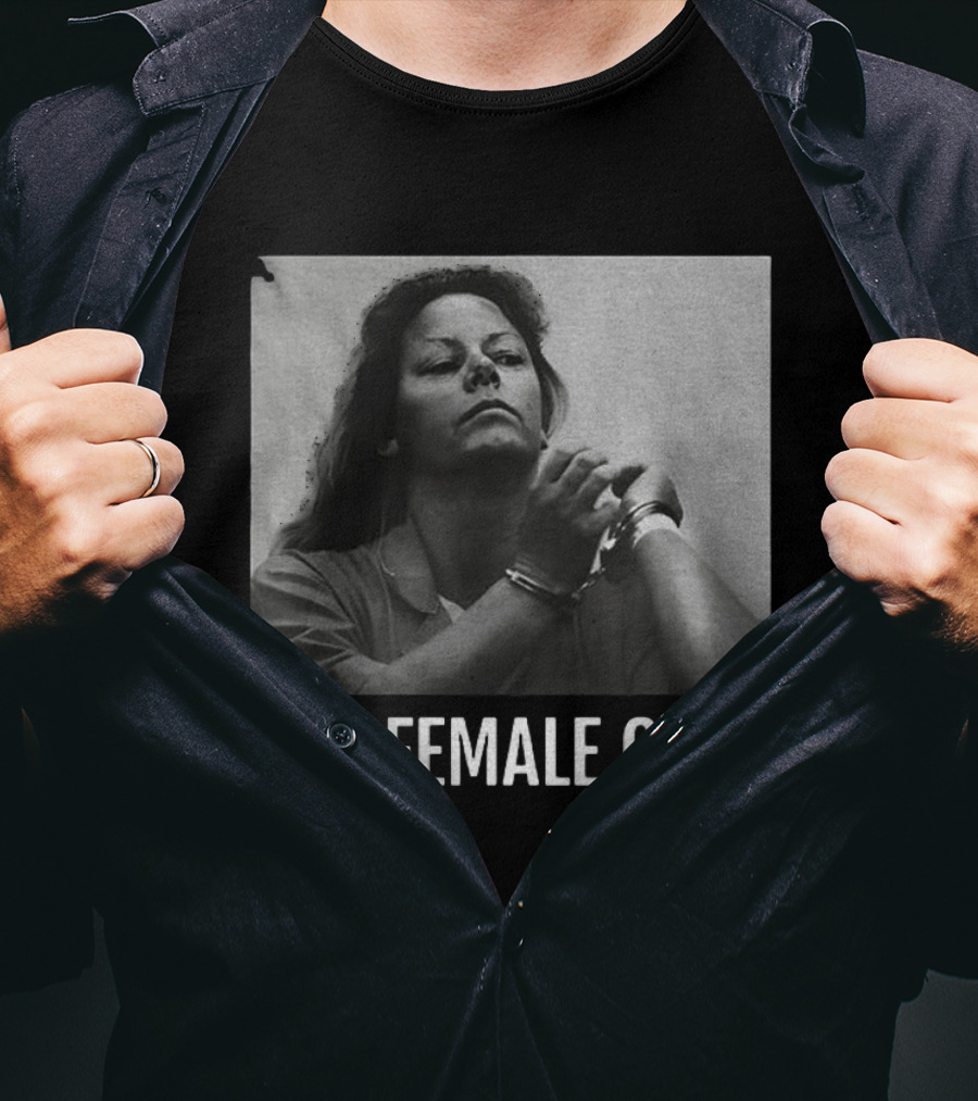 The Female Gaze Aileen Wuornos Handcuffed Monochrome T-Shirt
