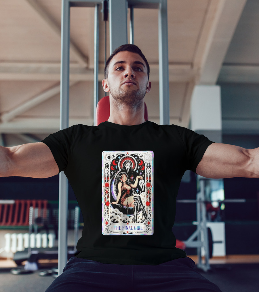 The Final Girl Ghostface Scream Tarot Card Aesthetic T-Shirt