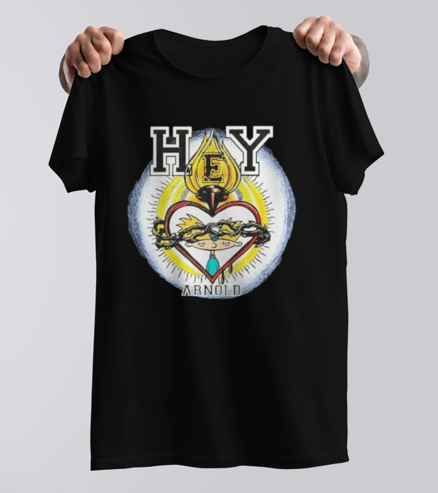 Hey Arnold Sacred Heart Nickelodeon Bootleg T-Shirt