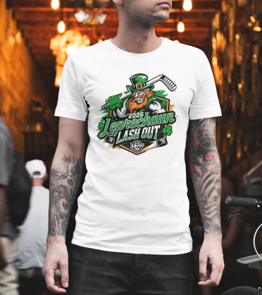 2026 Leprechaun Lash Out Hockey Logo Irish Hockey Players T-Shirt