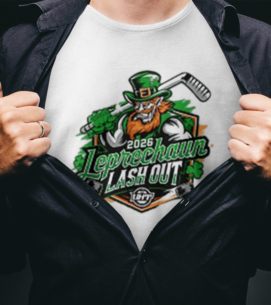 2026 Leprechaun Lash Out Hockey Logo Irish Hockey Players T-Shirt