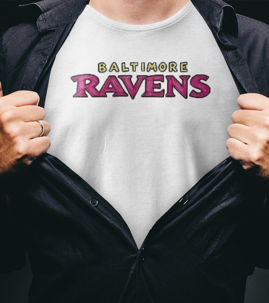 Baltimore Ravens Da Goat Heroes Fighting Cancer Awareness T-Shirt