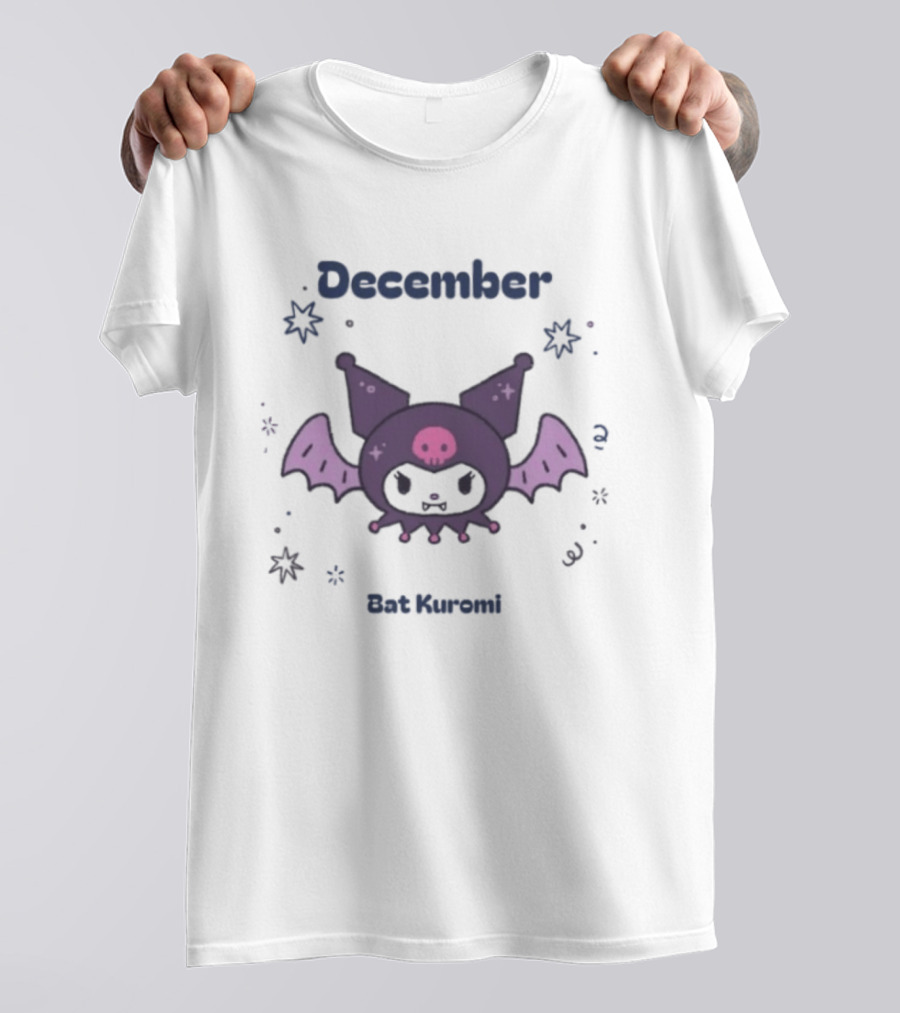 December Bat Kuromi Spooky Sanrio Halloween T-Shirt