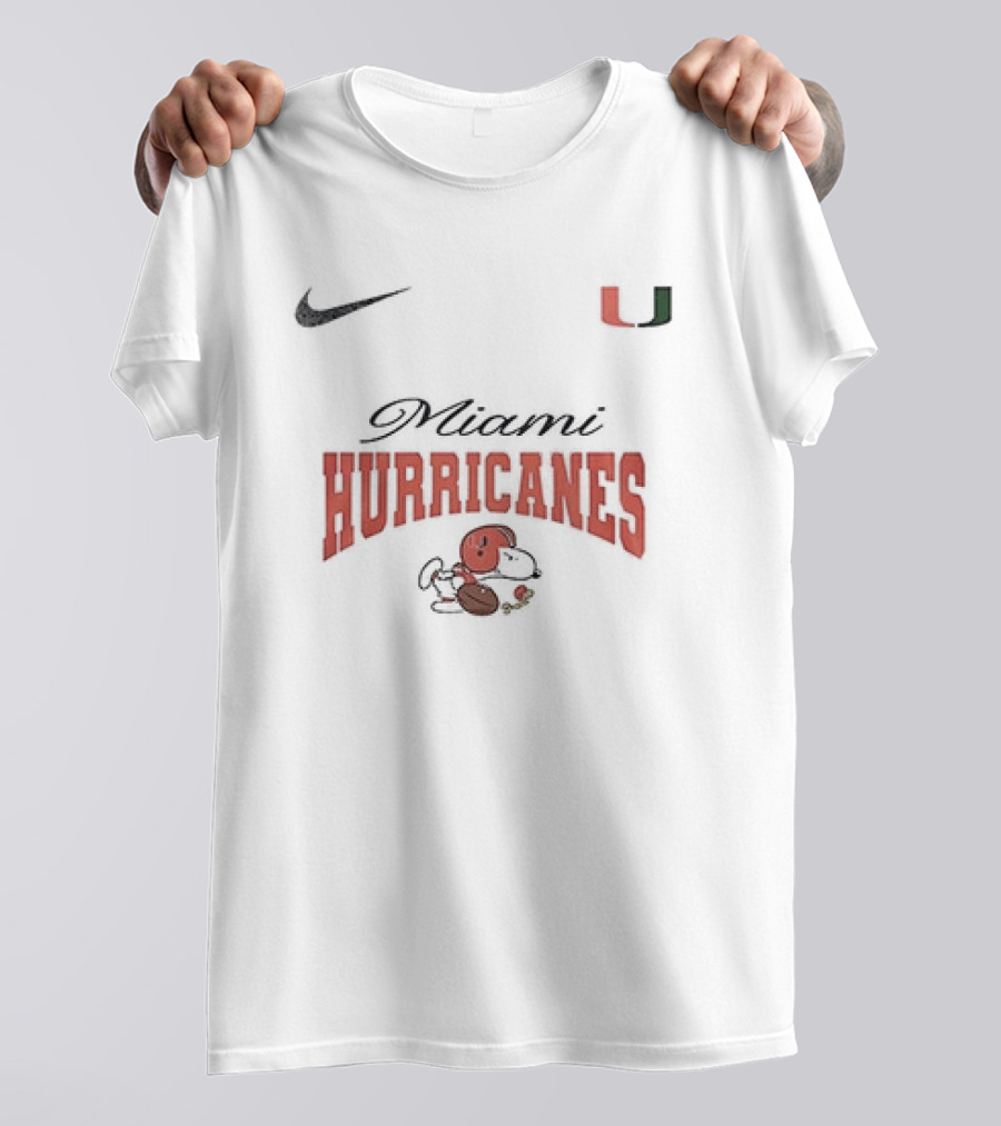 Miami Hurricanes Snoopy Forever Not Just When We Win Nike Collaboration T-Shirt