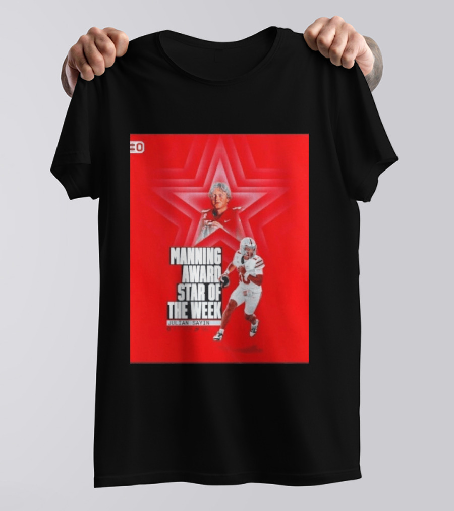 Manning Award Star Of The Week Julian Sayin Ohio State Buckeyes T-Shirt