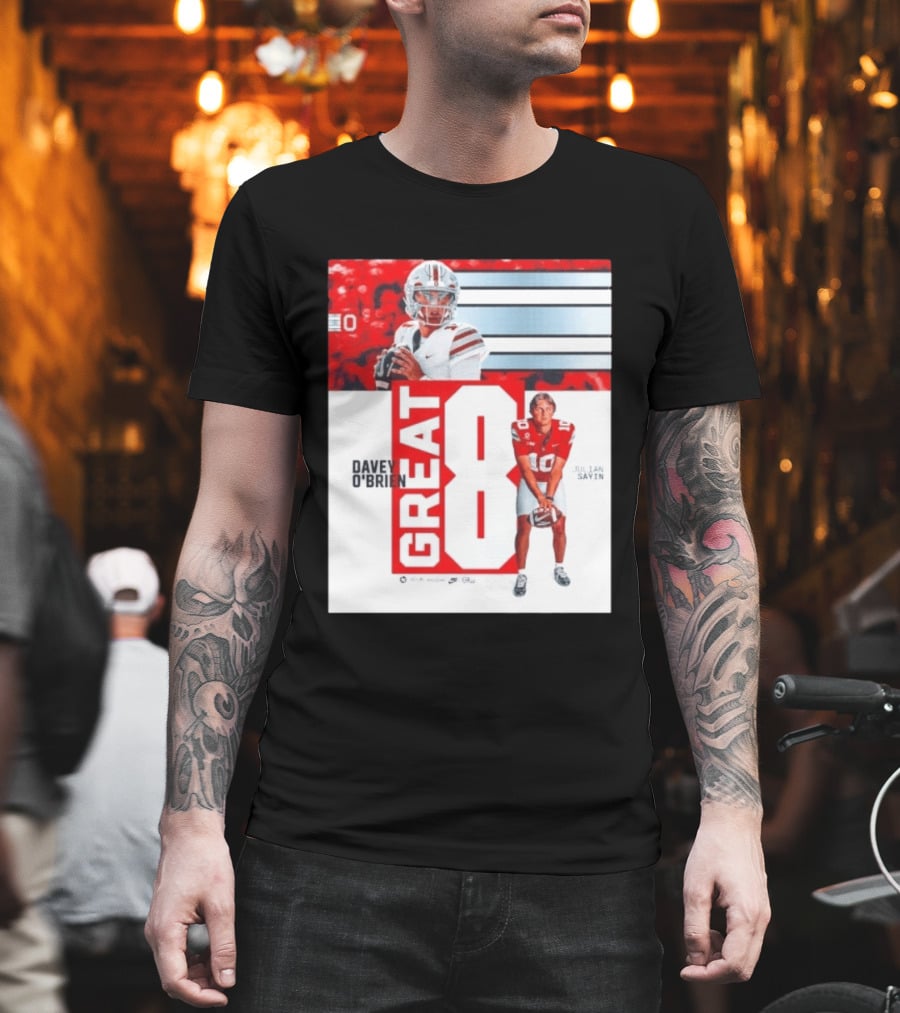 Ohio State Buckeyes Great 8 Julian Sayin Davey O'Brien Award T-Shirt