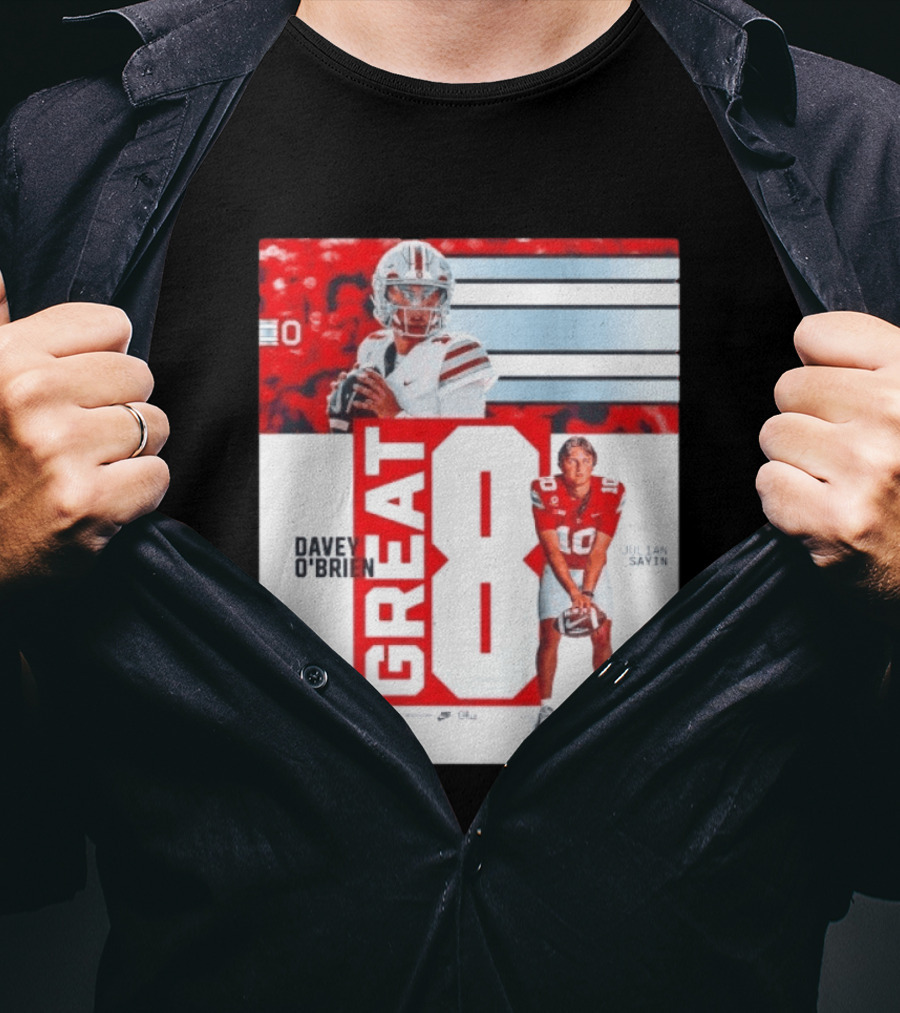 Ohio State Buckeyes Great 8 Julian Sayin Davey O'Brien Award T-Shirt