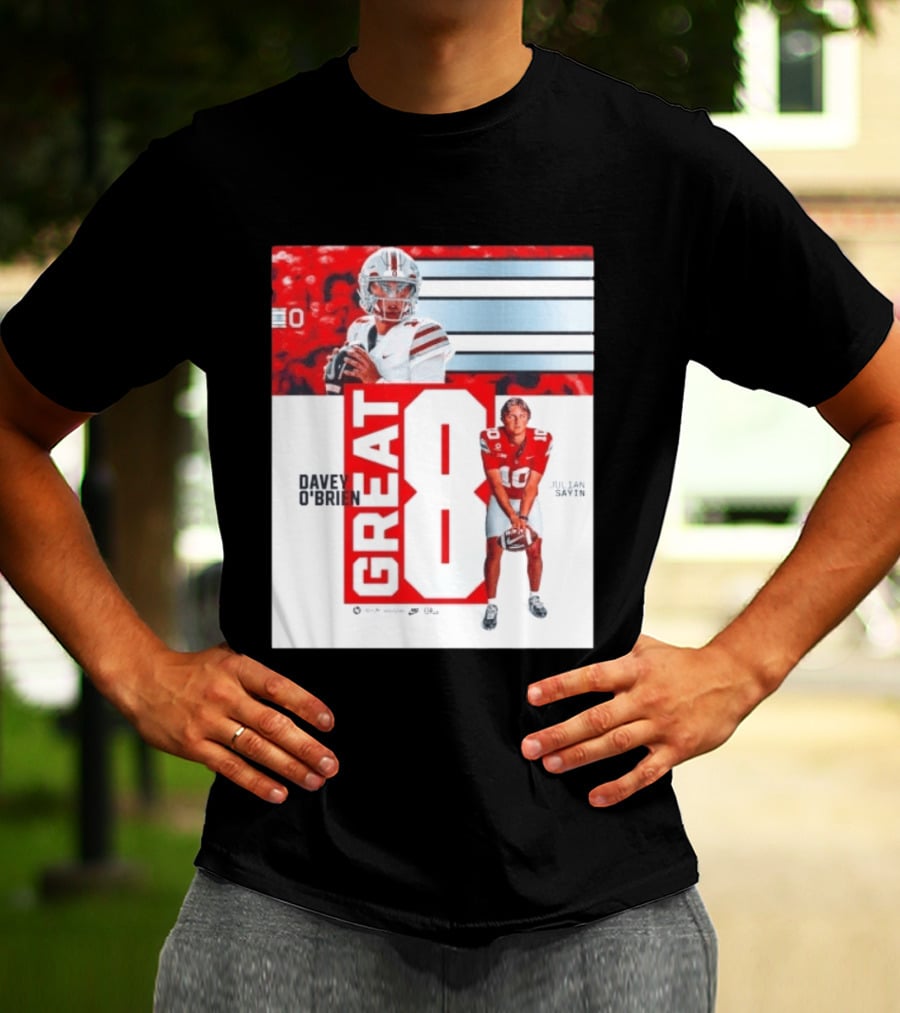 Ohio State Buckeyes Great 8 Julian Sayin Davey O'Brien Award T-Shirt