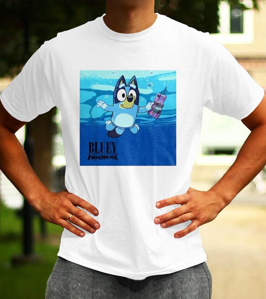Bluey Hooray Nirvana Nevermind T-Shirt