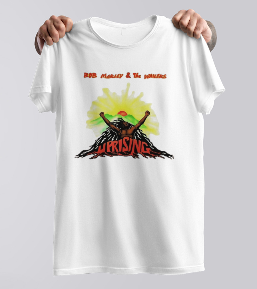 Bob Marley & The Wailers Uprising Reggae Sunburst Mountain T-Shirt