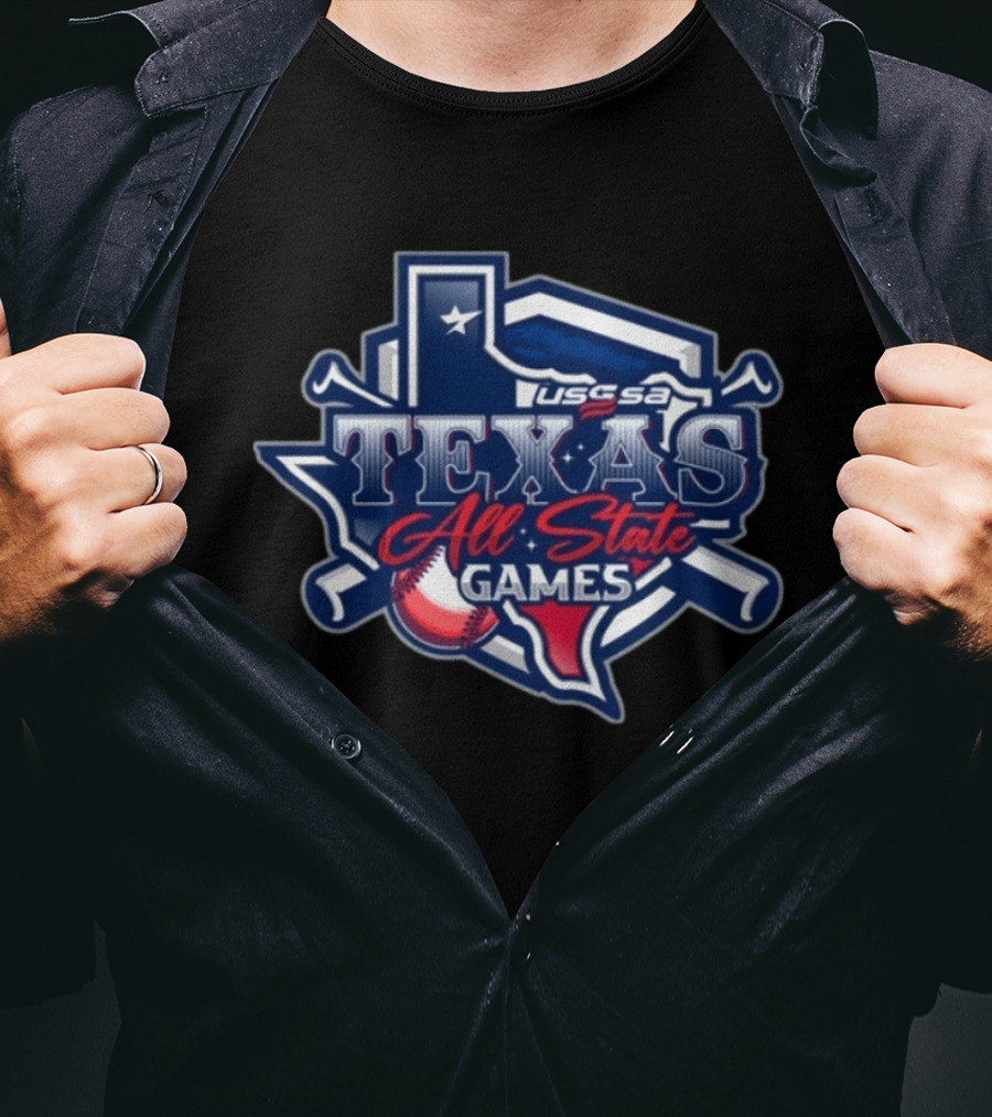 Texas All State Games USSSA Baseball Event T-Shirt