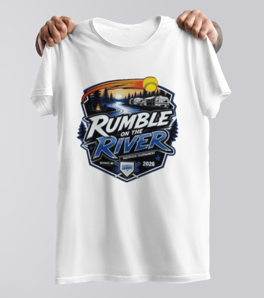 Rumble On The River Fastpitch Tournament Oconto WI 2026 T-Shirt