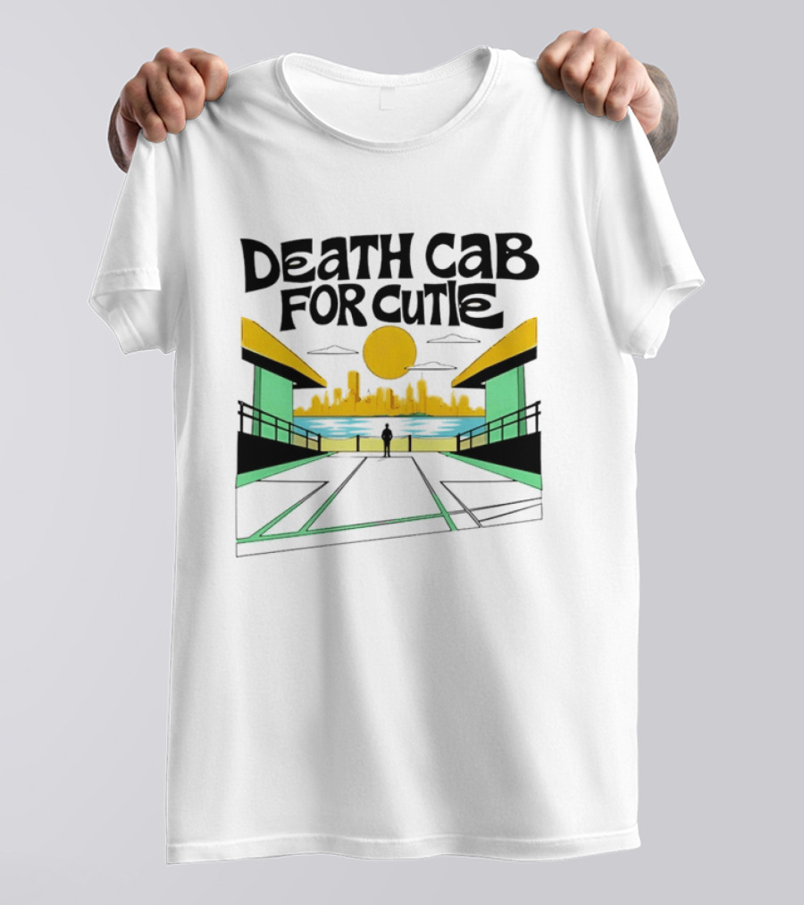 Death Cab For Cutie Skyline Indie Rock City Sunset T-Shirt