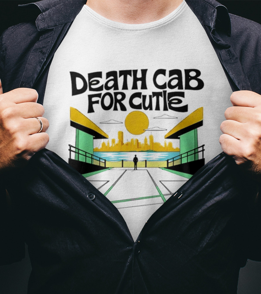 Death Cab For Cutie Skyline Indie Rock City Sunset T-Shirt