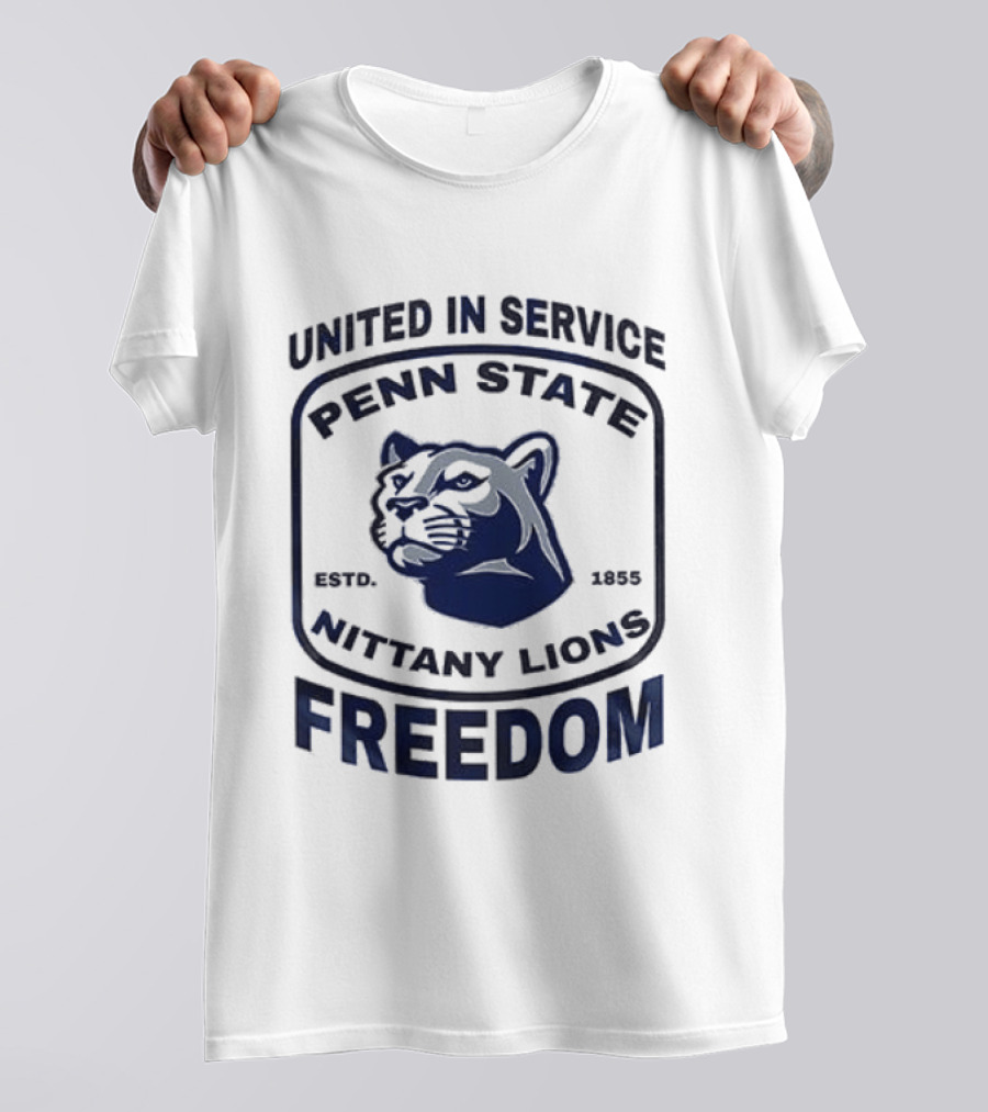 United In Service Penn State Nittany Lions Freedom Est 1887 T-Shirt