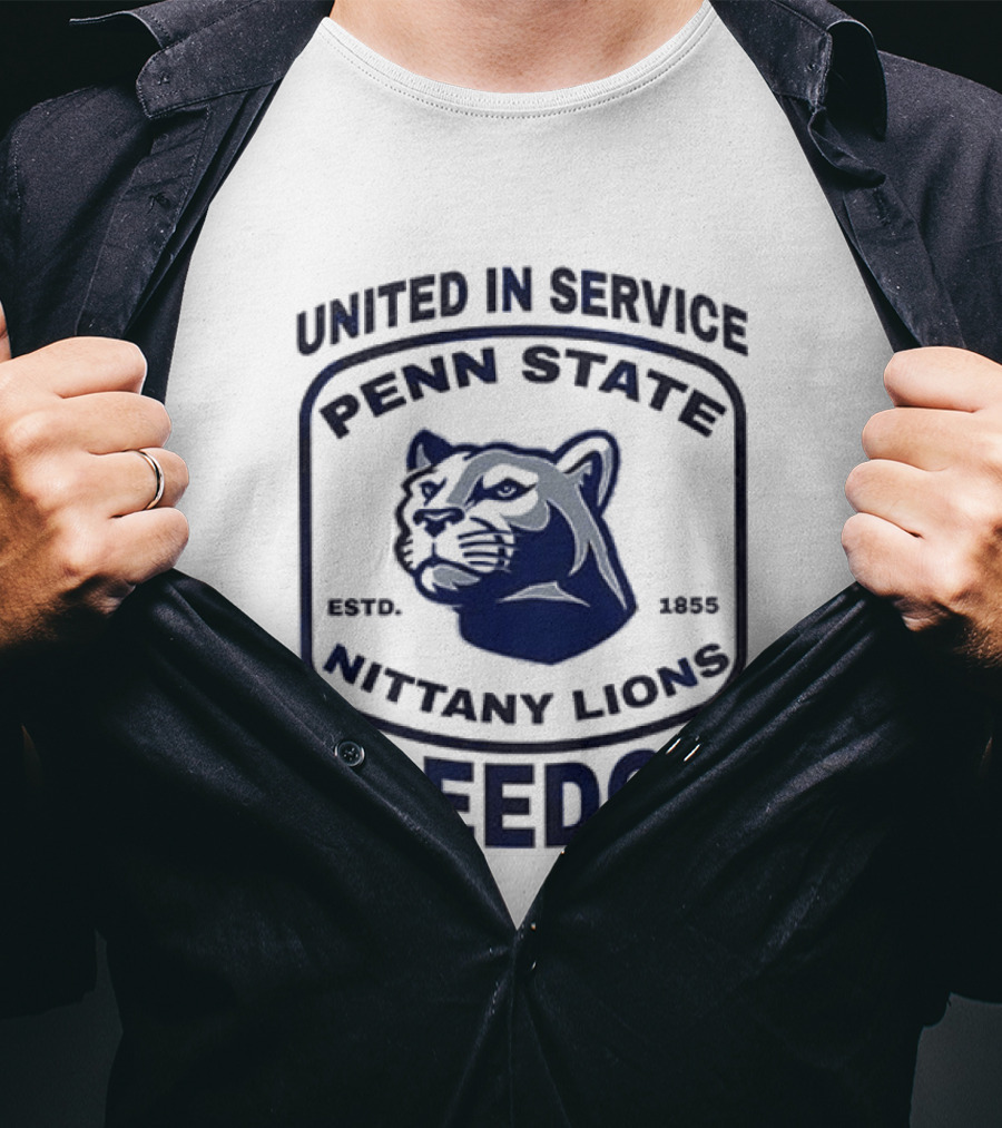 United In Service Penn State Nittany Lions Freedom Est 1887 T-Shirt