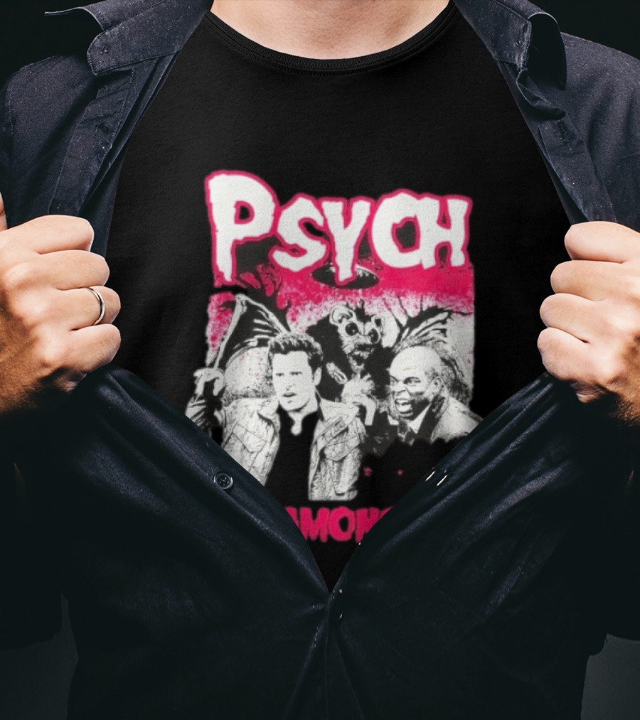 Psych Walk Among Gus Shawn Spencer Burton Guster Comic T-Shirt
