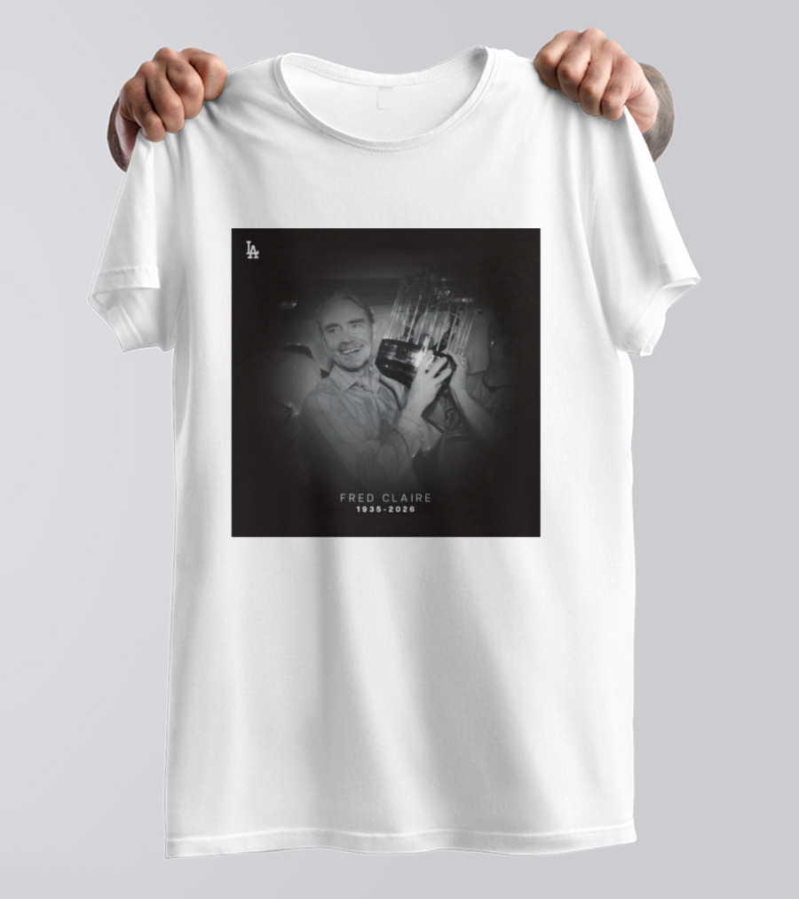 LA Dodgers Fred Claire 1935 2026 Commemoration T-Shirt