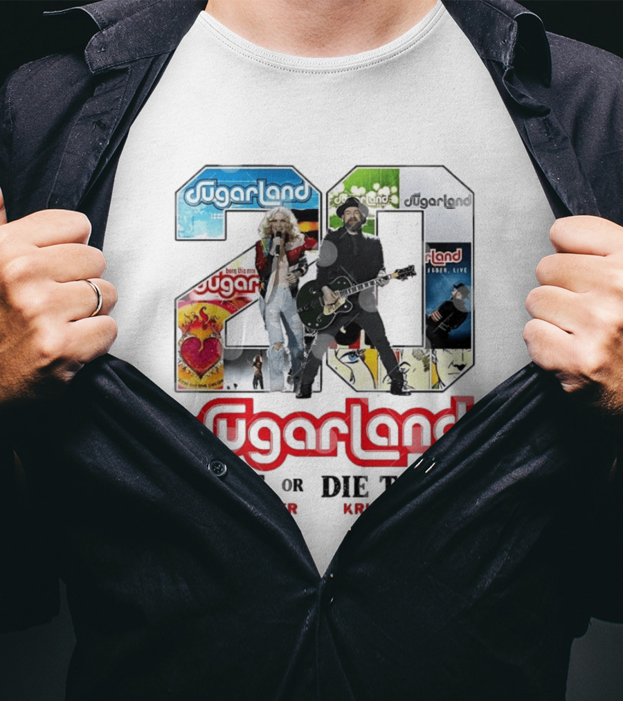 Sugarland Ride Or Die Tour 20 Featuring Jennifer Nettles Kristian Bush T-Shirt