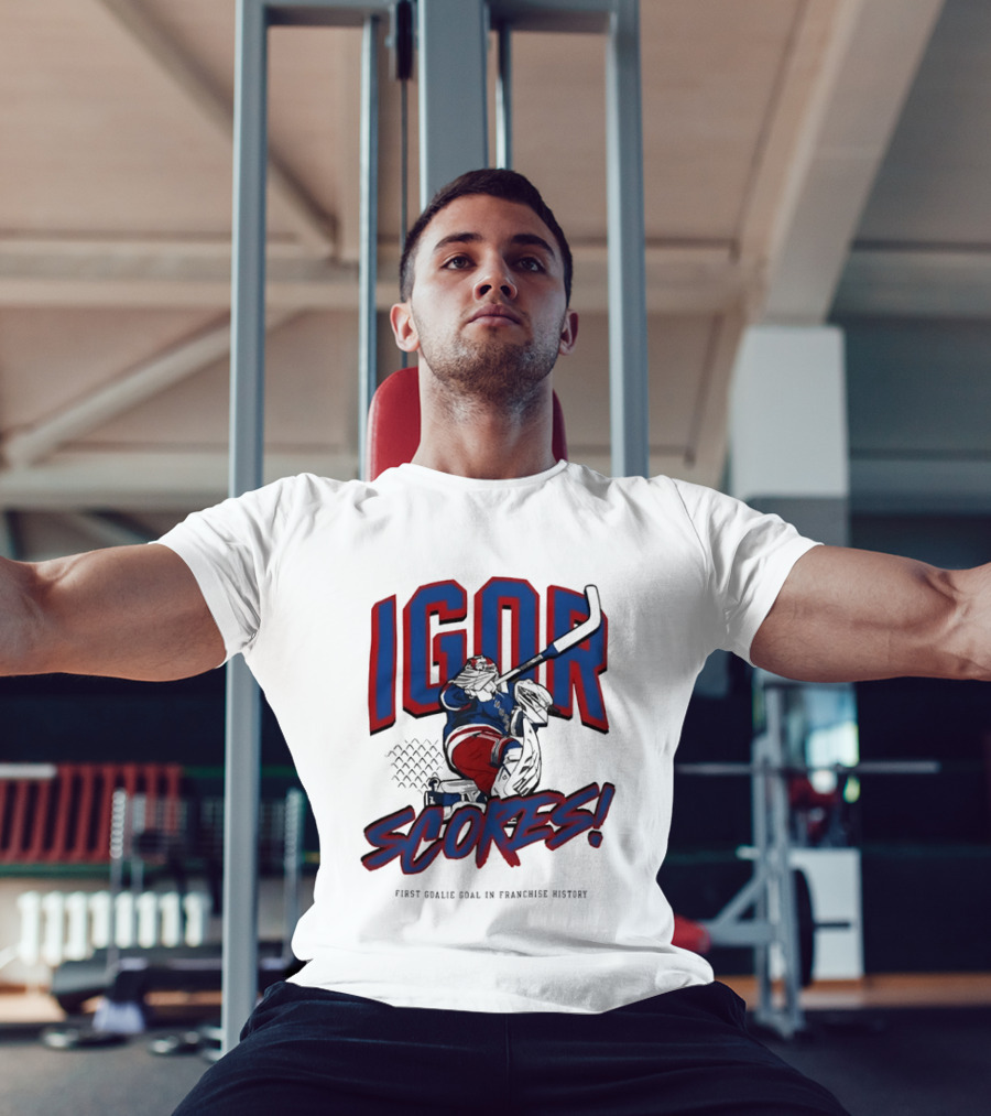 Igor Scores First Goalie Goal In Franchise History T-Shirt