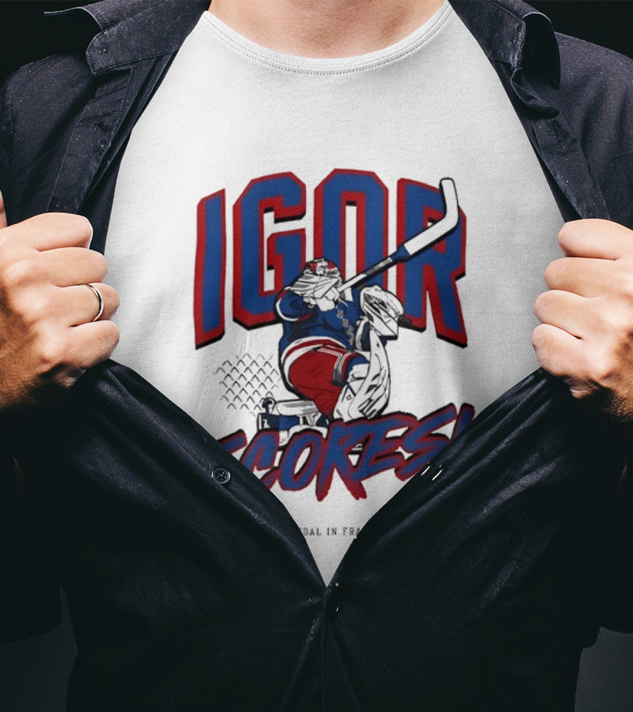 Igor Scores First Goalie Goal In Franchise History T-Shirt