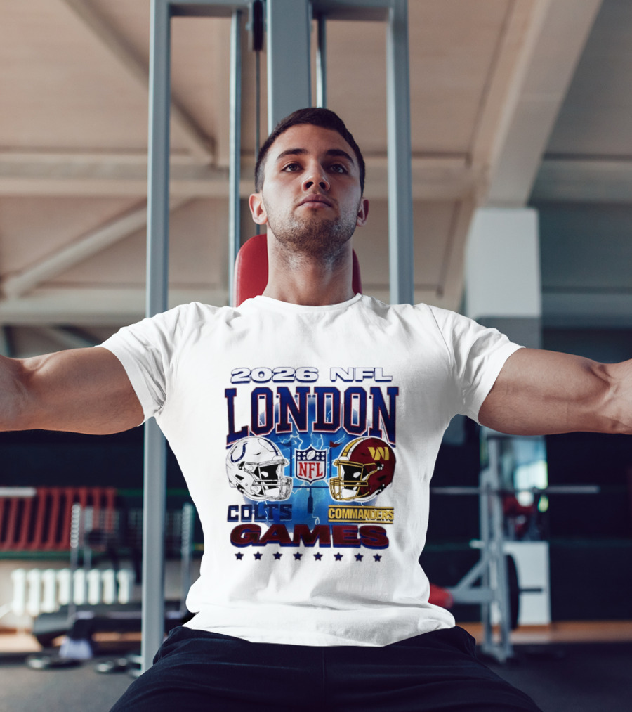 2026 NFL London Colts Commanders Games Helmets T-Shirt
