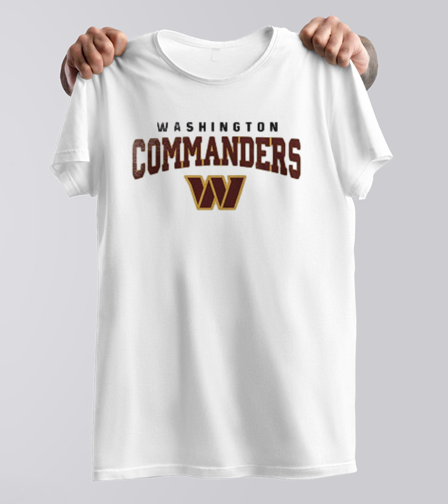 Washington Commanders W Logo With Looney Tunes Taz T-Shirt