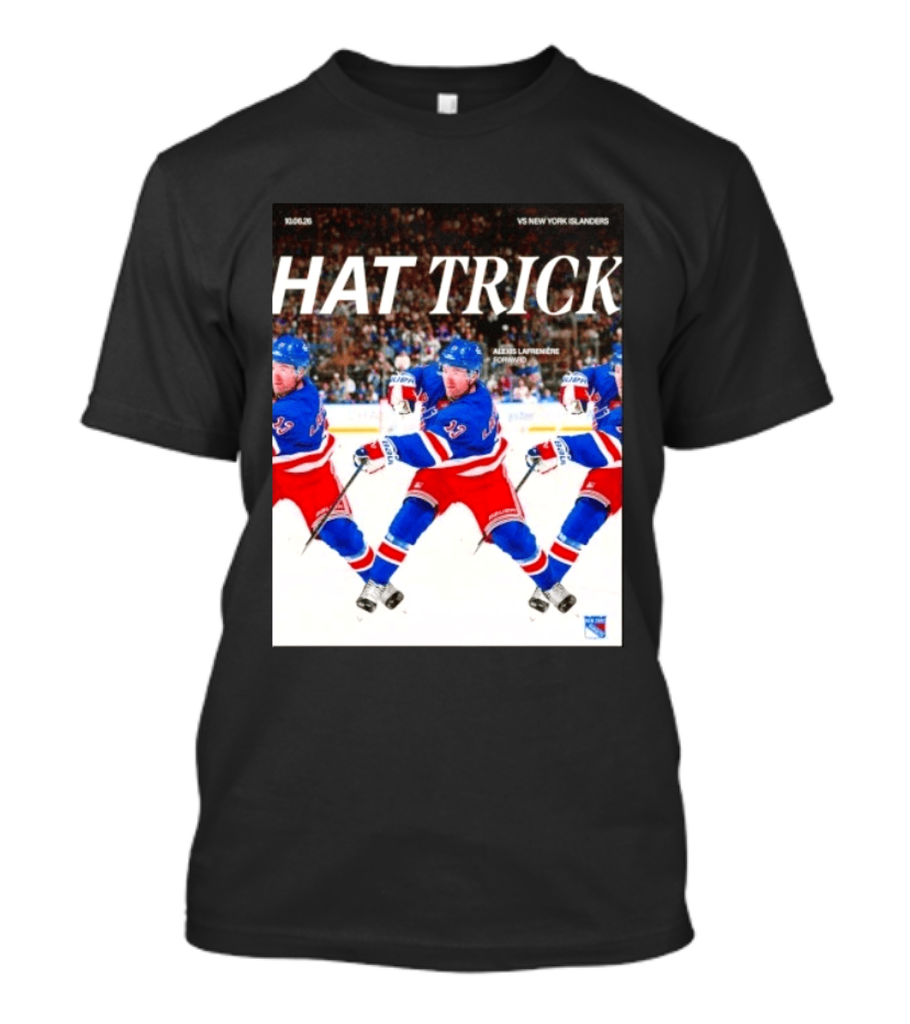 Alexis Lafrenière Hat Trick NY Rangers Vs New York Islanders 10.06.23 Forward T-Shirt