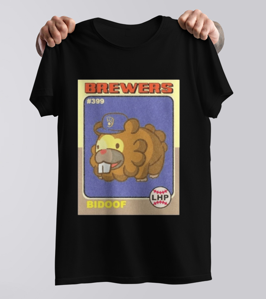 Brewers Bidoof Baseball Card #399 LHP T-Shirt