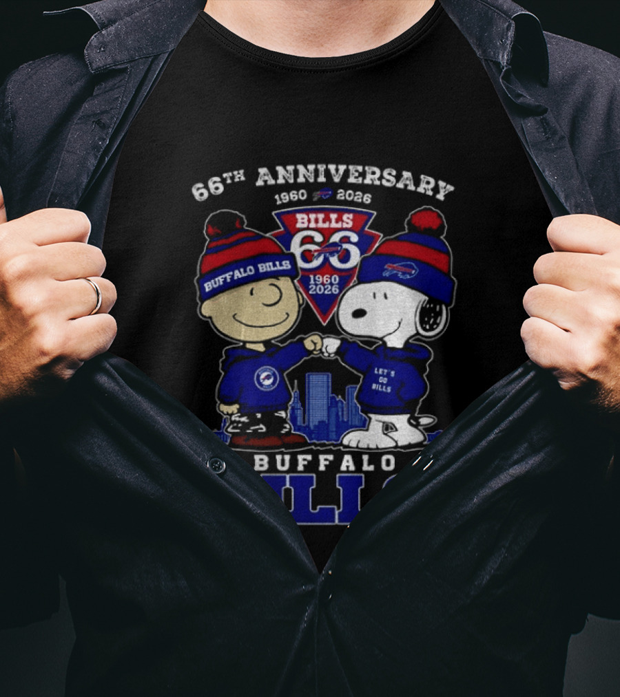 Buffalo Bills 66th Anniversary 1960 2026 Thank You For The Memories T-Shirt
