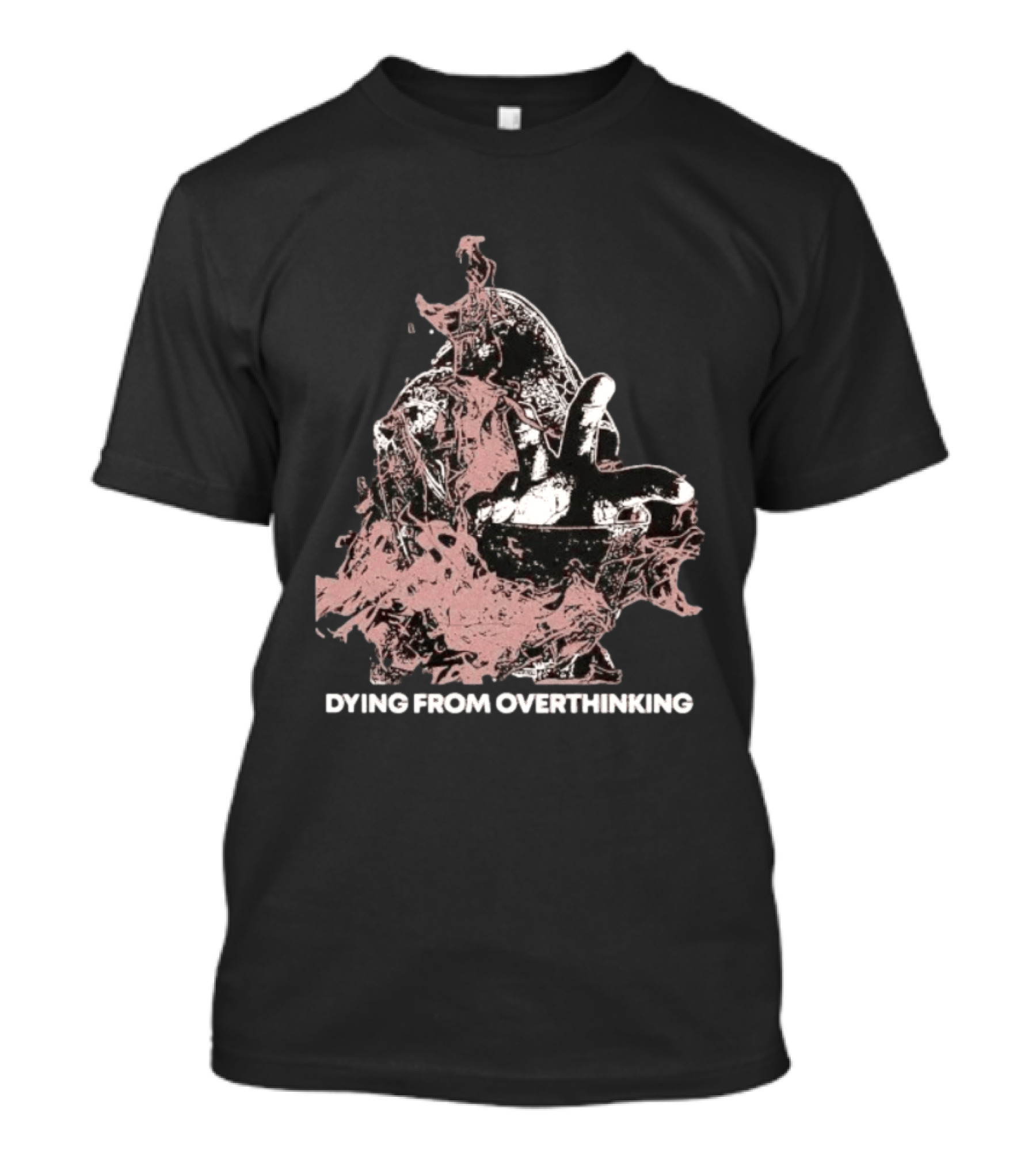 Dying From Overthinking Surreal Abstract Hand Gesture T-Shirt