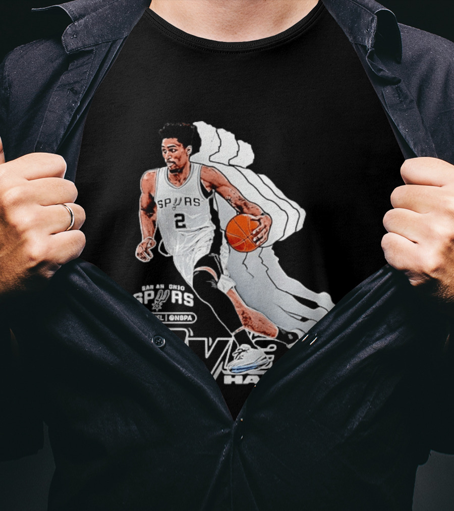 Dylan Harper Number 2 San Antonio Spurs NBA 500 Level @NBPA T-Shirt