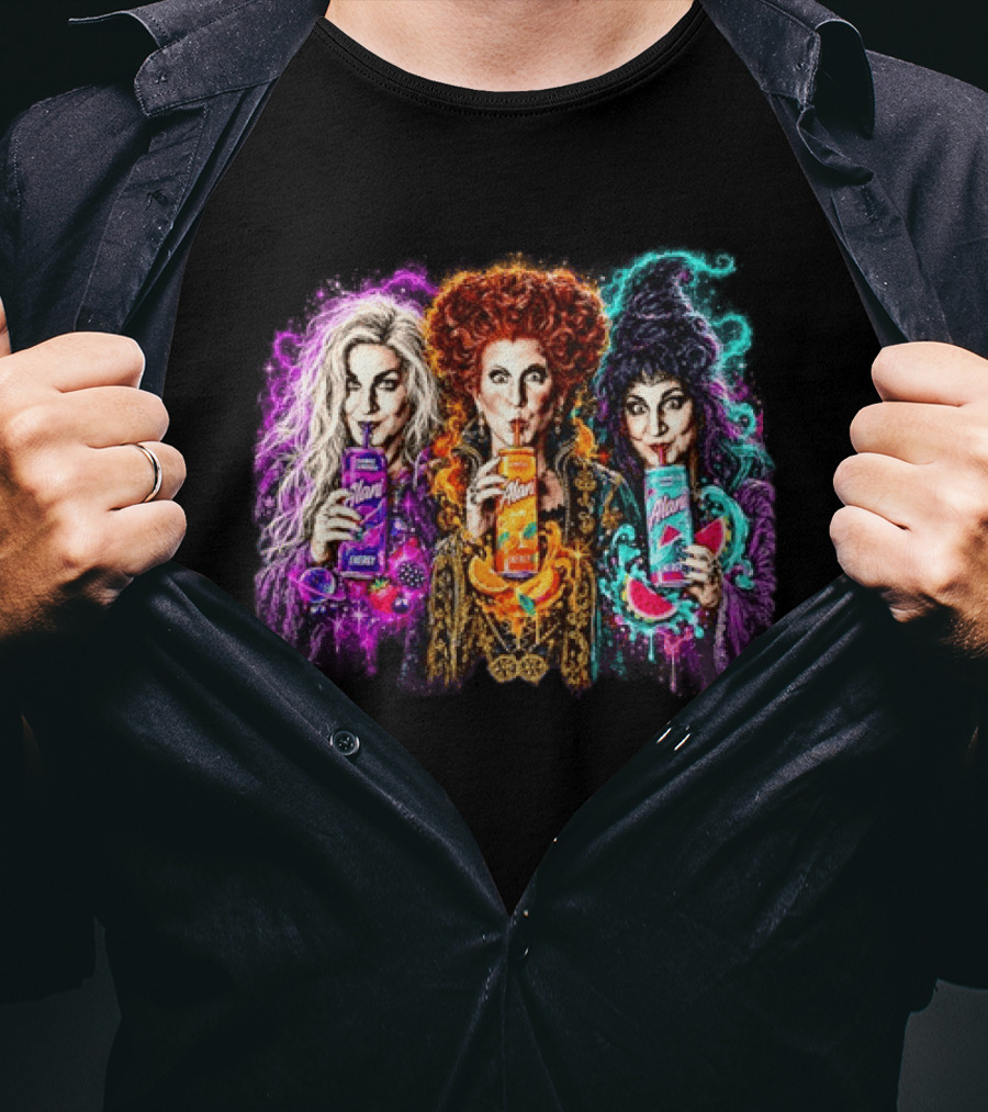 Sarah Jessica Parker Bette Midler Kathy Najimy Drinking Alani Cosmic Stardust Mimosa Watermelon Wave T-Shirt