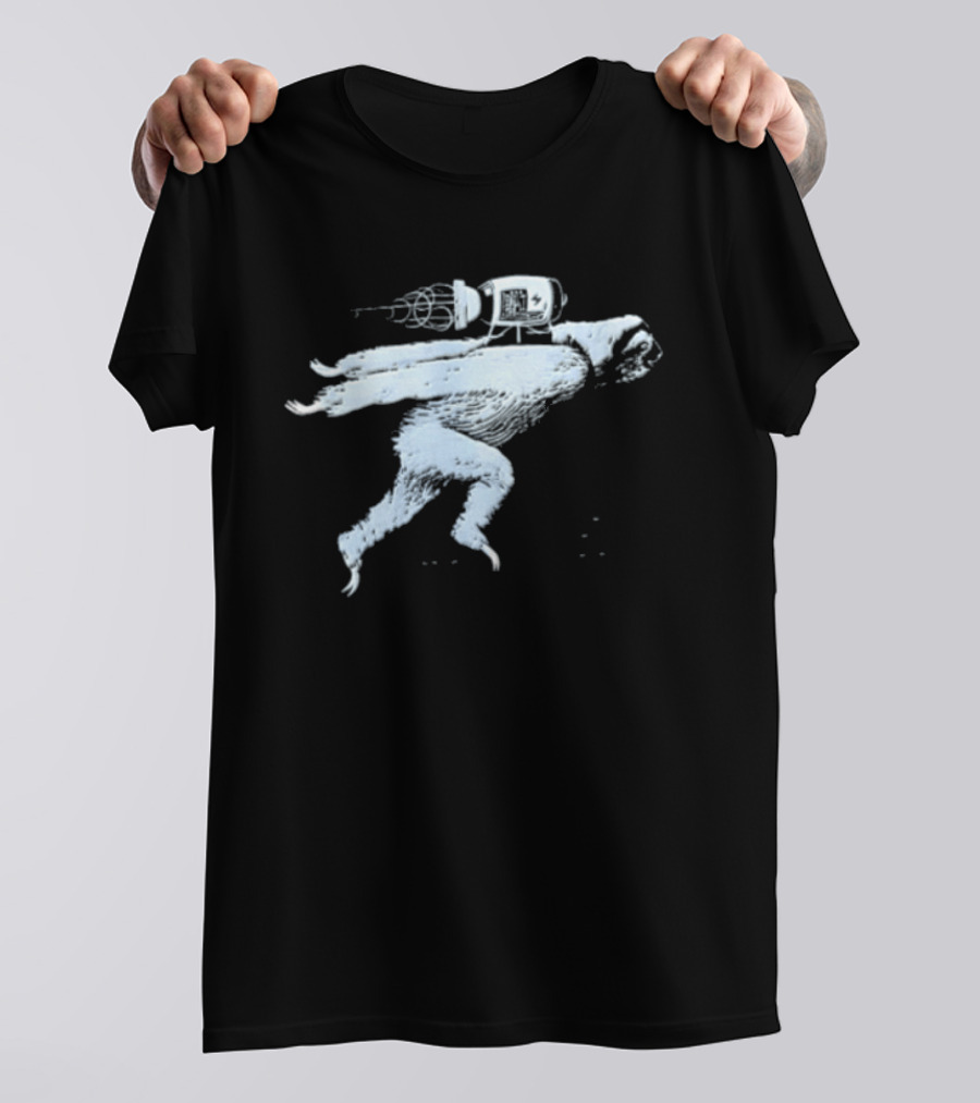 Sloth Flying With Rocket Jetpack Adventure T-Shirt