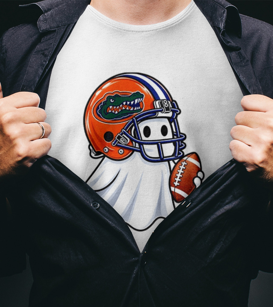 Florida Gators Football Ghost Halloween Fan Gear T-Shirt