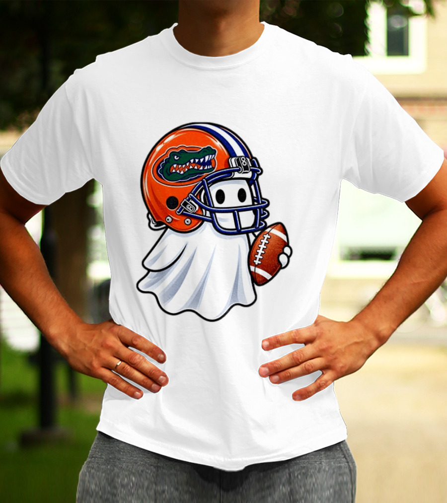 Florida Gators Football Ghost Halloween Fan Gear T-Shirt