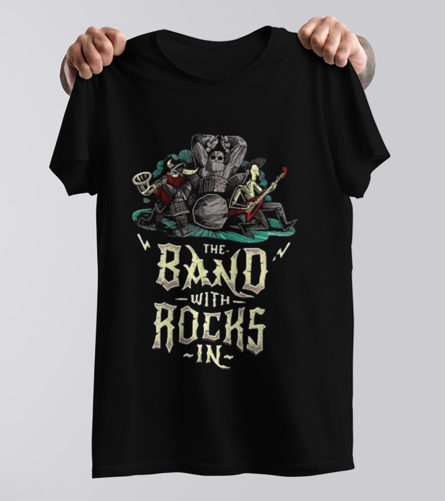 The Band With Rocks In Fantasy Concert Trio T-Shirt