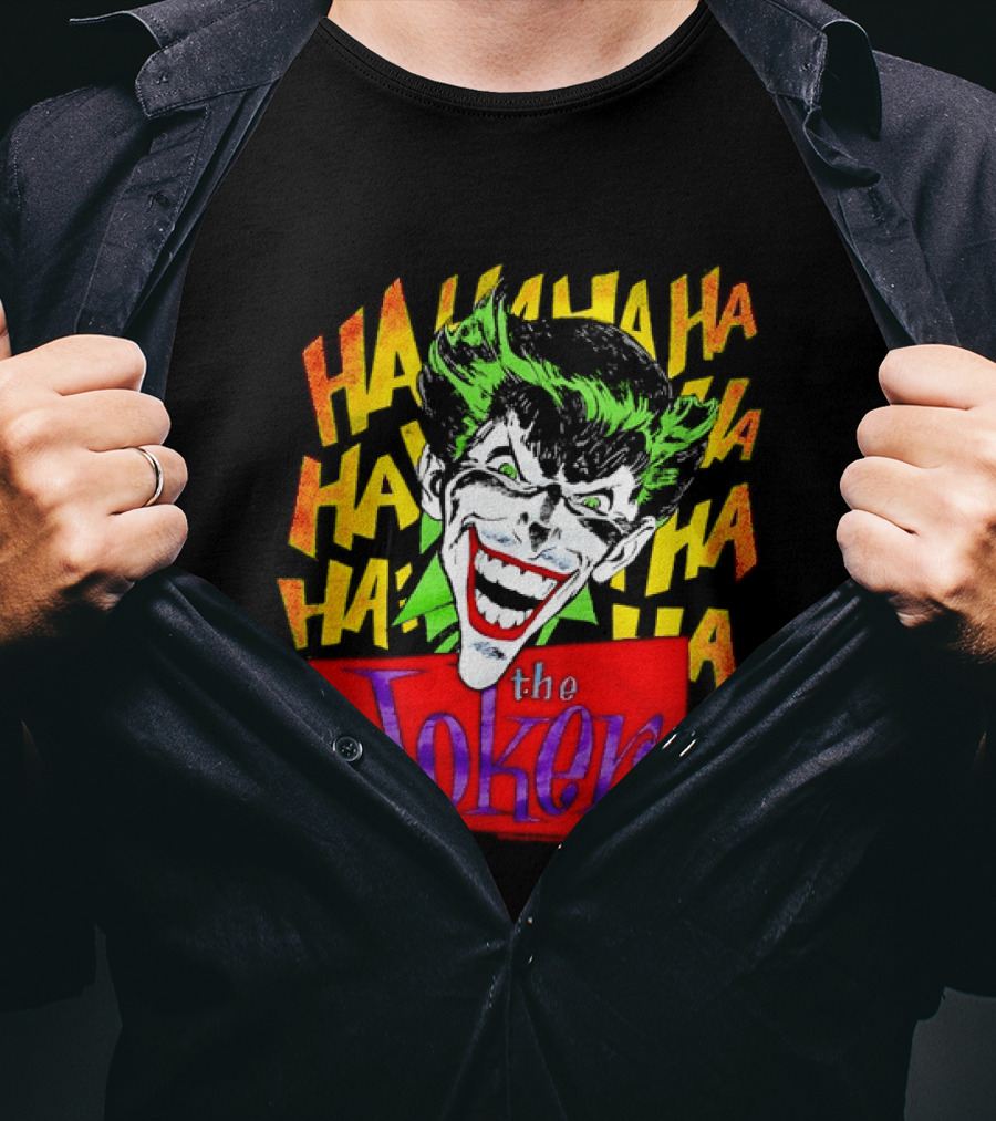 The Joker Ha Ha Ha Comic Laughing Face T-Shirt