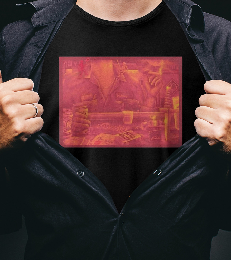 Johnny St Louis Missouri October 6 2020 Concert 100 Club Smoking Dice Beer Neon T-Shirt