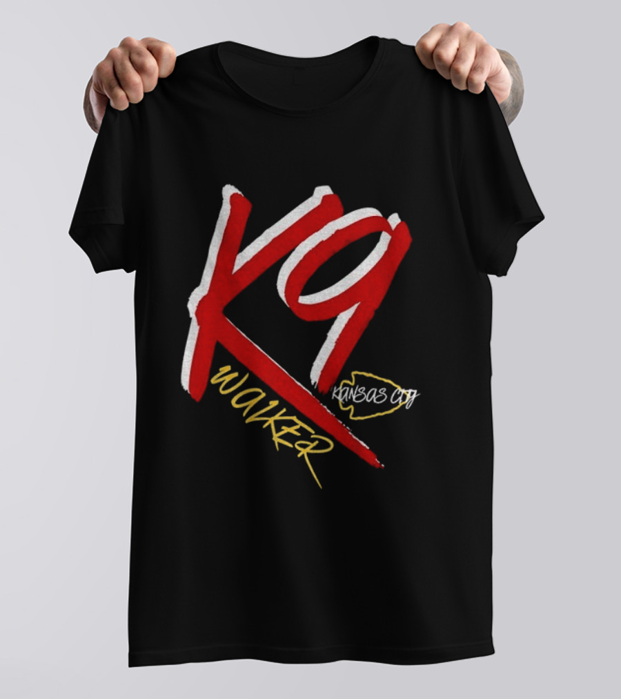 K9 Walker Kansas City Chiefs Football T-Shirt