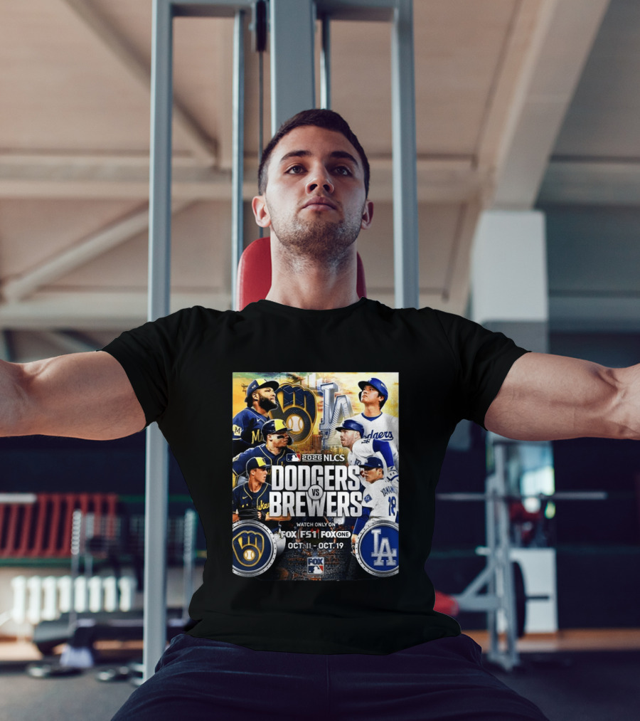 2026 NLCS Dodgers Vs Brewers MLB Showdown On Fox Oct 11 19 T-Shirt