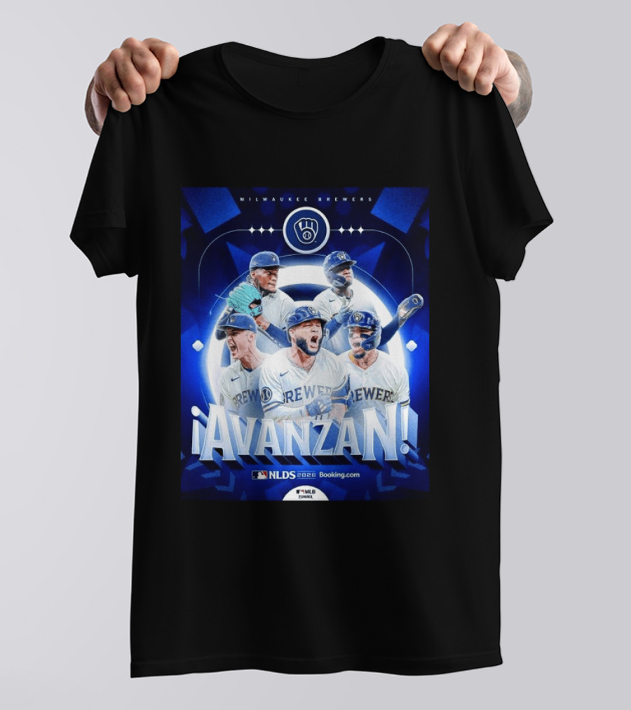 Milwaukee Brewers NLDS 2026 Avanzan MLB Playoffs Celebration T-Shirt